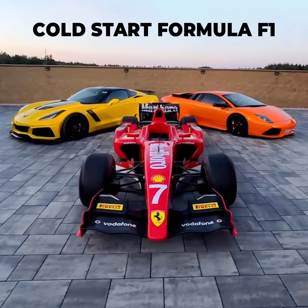 F1 car cold start at Slovak Car Festival 2026